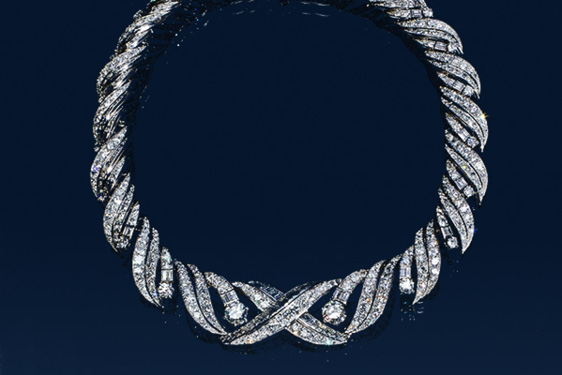 Important Diamond Necklace by Raymond Templier