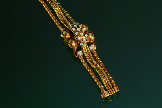 Diamond and gold bracelet by Regner