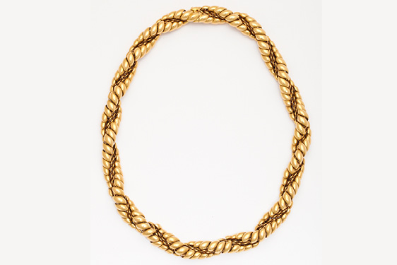 Gold necklace by George L’Enfant Circa 1950