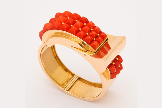 Coral Bracelet in Gold by Chaumet, Paris