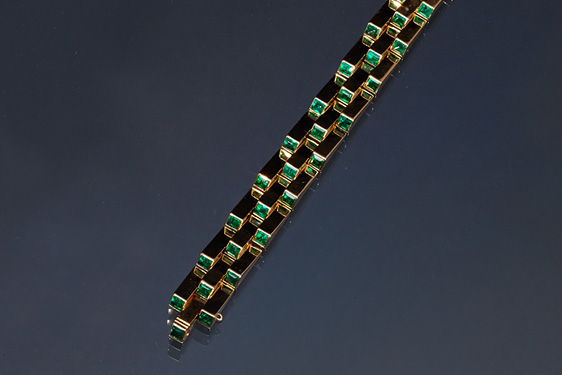 Emerald Escalier Bracelet by Boucheron, Paris