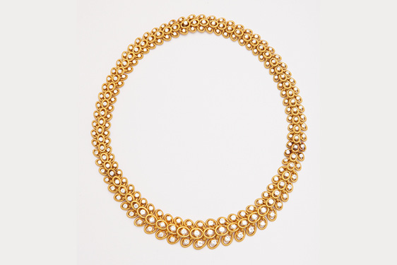Diamond & Gold necklace by Bulgari. Circa 1960