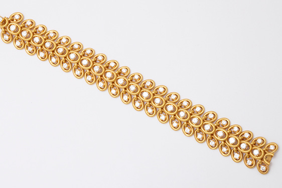 Diamond & Gold Bracelet by Bulgari. Circa 1960